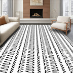 Abstract Vertical Stripe Pattern Rug