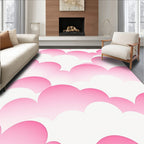 Pink Cloud Pattern Design Rug