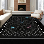 Mystical Dragonfly Mandala Design Rug