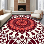 Ornate Floral Mandala Pattern Rug