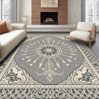 Ornate Floral Mandala Patterned Rug