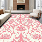 Delicate Floral Damask Design Rug