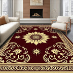 Classic Floral Baroque Design Rug