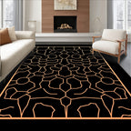 Geometric Network Pattern Rug