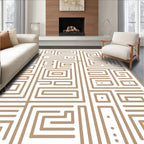 Geometric Maze Pattern Rug