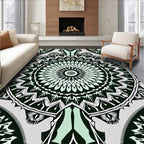 Intricate Floral Mandala Pattern Rug