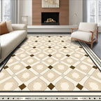 Geometric Diamond Patterned Rug