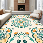 Mandala Floral Patterned Area Rug
