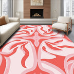 Coral Swirls Organic Pattern Rug