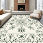Classic Floral Mandala Pattern Rug