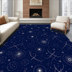 Celestial Starburst Dot Pattern Rug