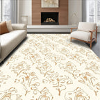 Ornate Floral Sketch Pattern Rug
