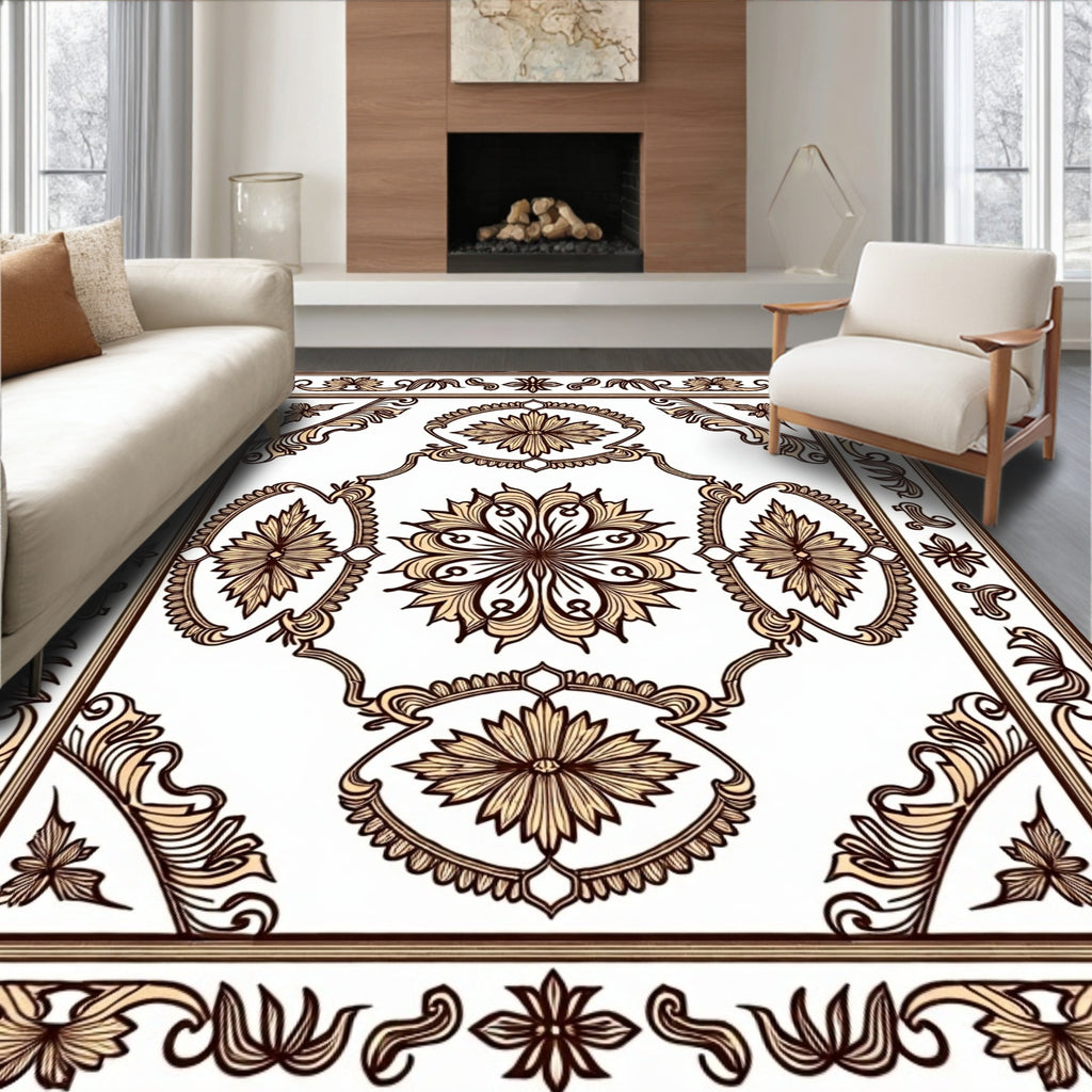 Elaborate Floral Center Medallion Rug