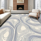 Abstract Contour Line Pattern Rug