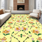 Whimsical Floral Vine Pattern Rug