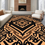 Bold Geometric Tribal Pattern Rug