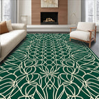 Intricate Floral Scrollwork Pattern Rug