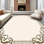 Ornate Floral Scrollwork Design Rug