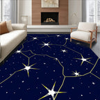 Night Sky Constellation Pattern Rug