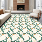 Abstract Interlocking Pattern Rug