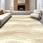 Abstract Wavy Stripe Pattern Rug