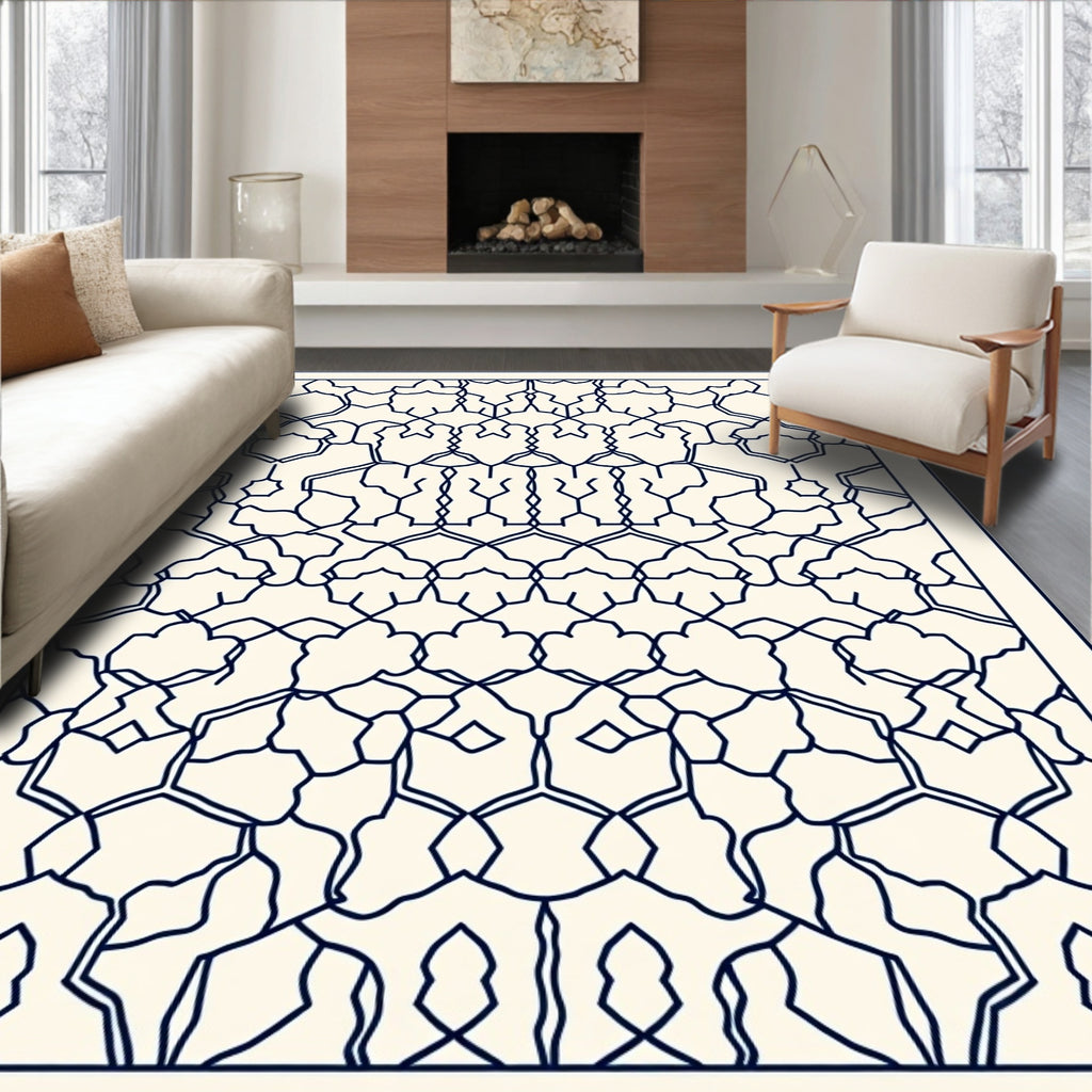 Intricate Geometric Pattern Rug