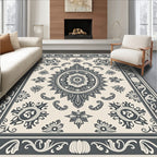 Ornate Floral Mandala Patterned Rug