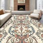 Vintage Floral Swirls Pattern Design Rug