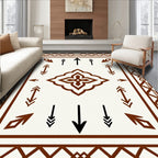 Geometric Arrow Central Motif Rug