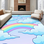 Sky Rainbow Cloud Design Rug