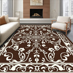 Ornate Floral Arabesque Pattern Rug