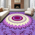 Radiant Mandala Floral Pattern Rug