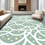 Gentle Waves and Dots Design Rug