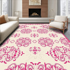 Retro Floral Intricate Pattern Rug