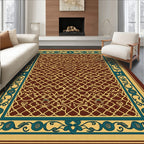 Intricate Lattice Border Design Rug