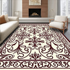 Traditional Floral Scrollwork Decorative Pattern Rug