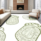 Archival Jade Shell Motif Rug