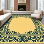 Ornate Floral Frame Design Rug