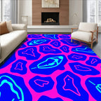 Abstract Blob Outline Pattern Rug