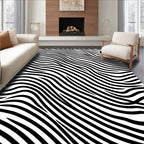 Bold Wavy Stripe Design Rug