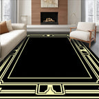 Geometric Regal Ornate Border Design Rug