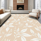 Delicate Branches And Leaves Pattern Rug