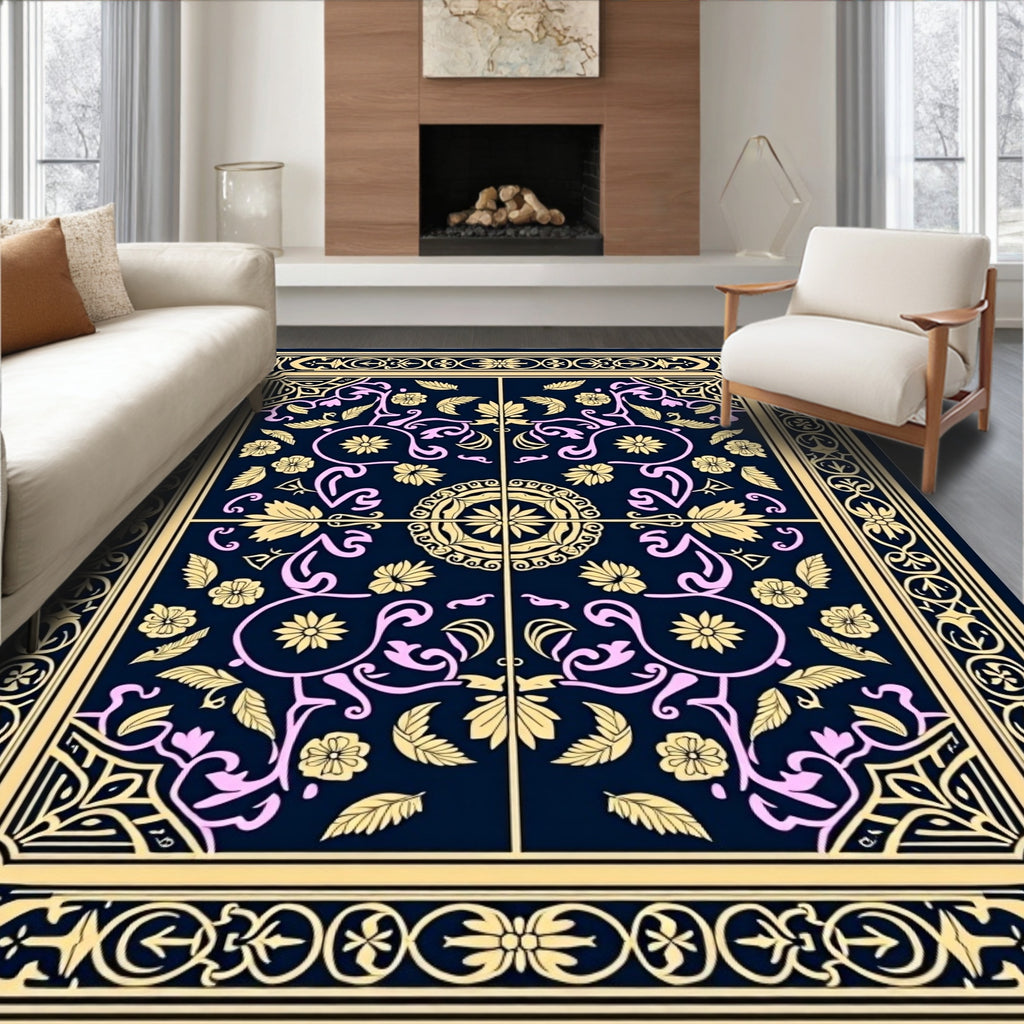 Royal Floral Elegant Pattern Design Rug