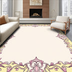 Art Nouveau Floral Pink Yellow Rug