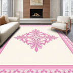 Vintage Pink Floral Ornament Rug