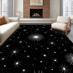 Sparkling Starry Night Pattern Rug