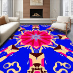Vibrant Geometric Mandala Pattern Rug