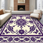 Ornate Floral Medallion Patterned Rug