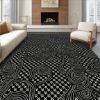 Abstract Swirl Modern Geometric Design Rug