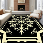 Ornate Floral Mandala Pattern Rug